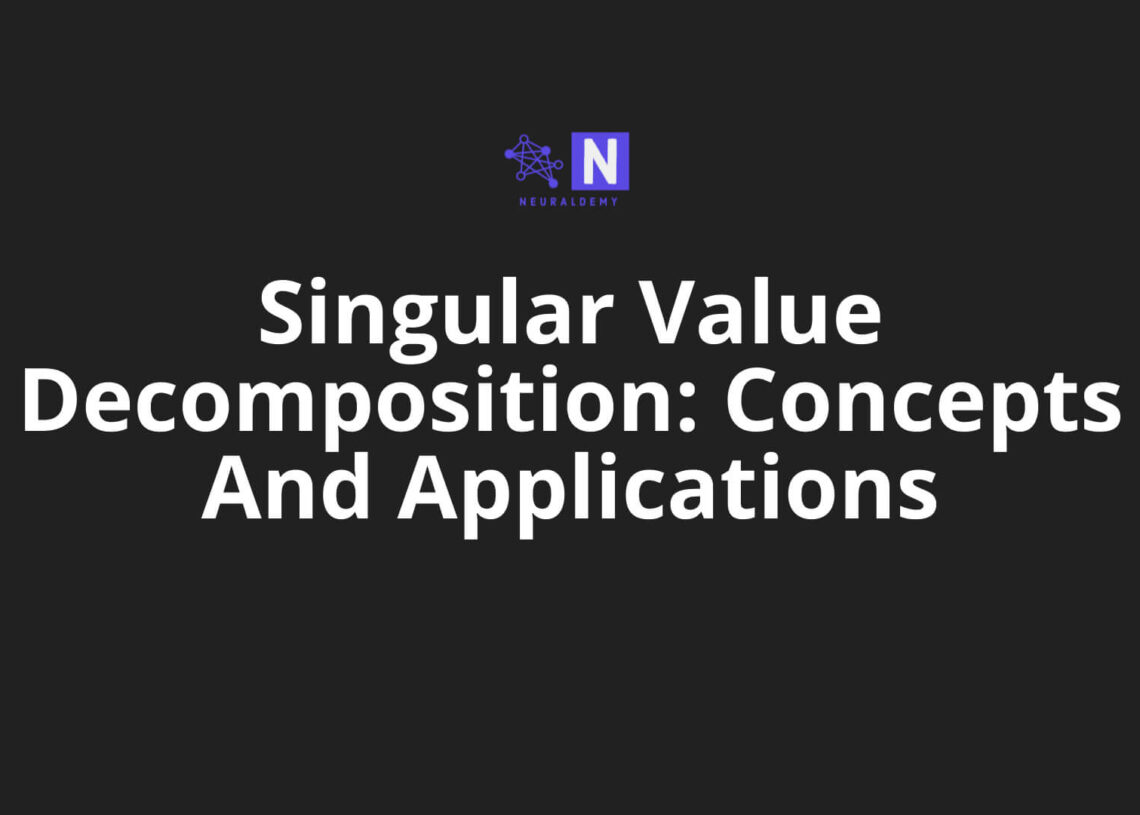 singular value decomposition application to analysis of experimental data